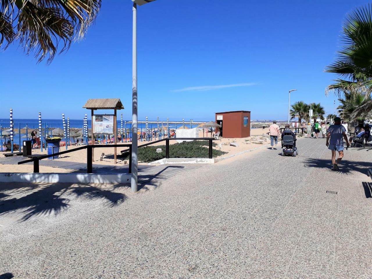 ABMAR- Por-do-sol, Vista mar, Remodelado, Wifi, 80mt Praia Quarteira Exterior foto