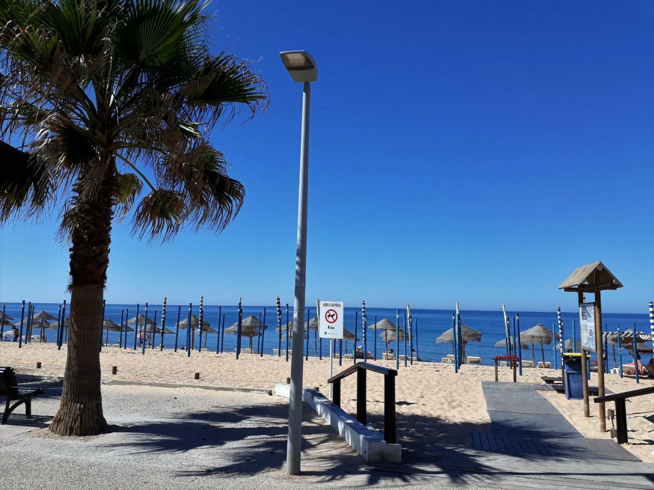 ABMAR- Por-do-sol, Vista mar, Remodelado, Wifi, 80mt Praia Quarteira Exterior foto